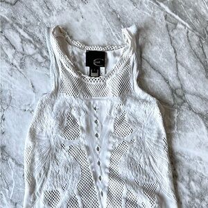 Roberto Cavali Y2k Vintage lace top